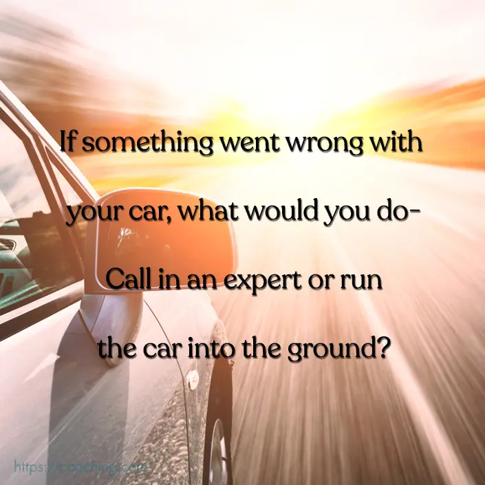 you are strong - it is hard to accept help